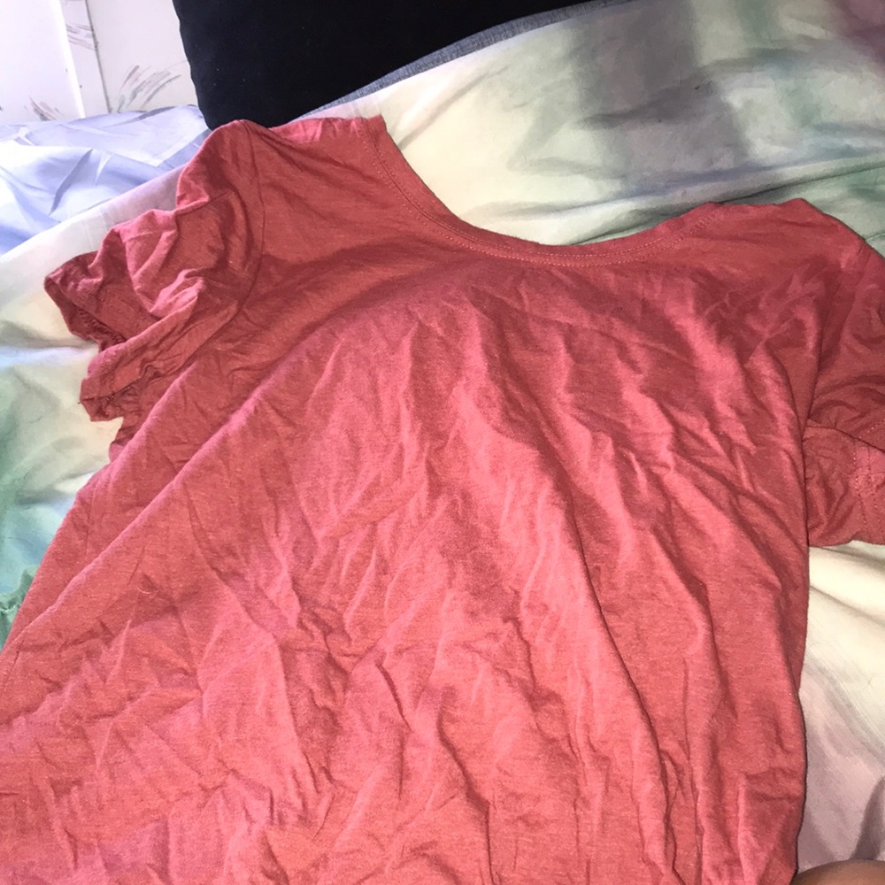 coral shirt
